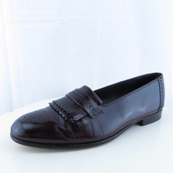 Bostonian Men Loafer Shoes 25338156 Burgundy Slip‎ On Size 9.5 Medium (D, M) - Picture 1 of 10